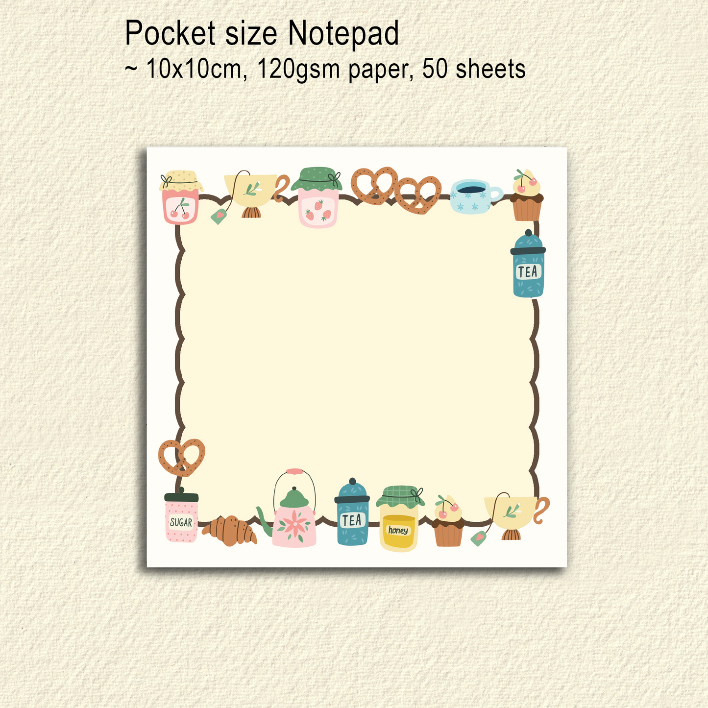 Notepad | Pocket Size Afternoon Tea Memo Pad