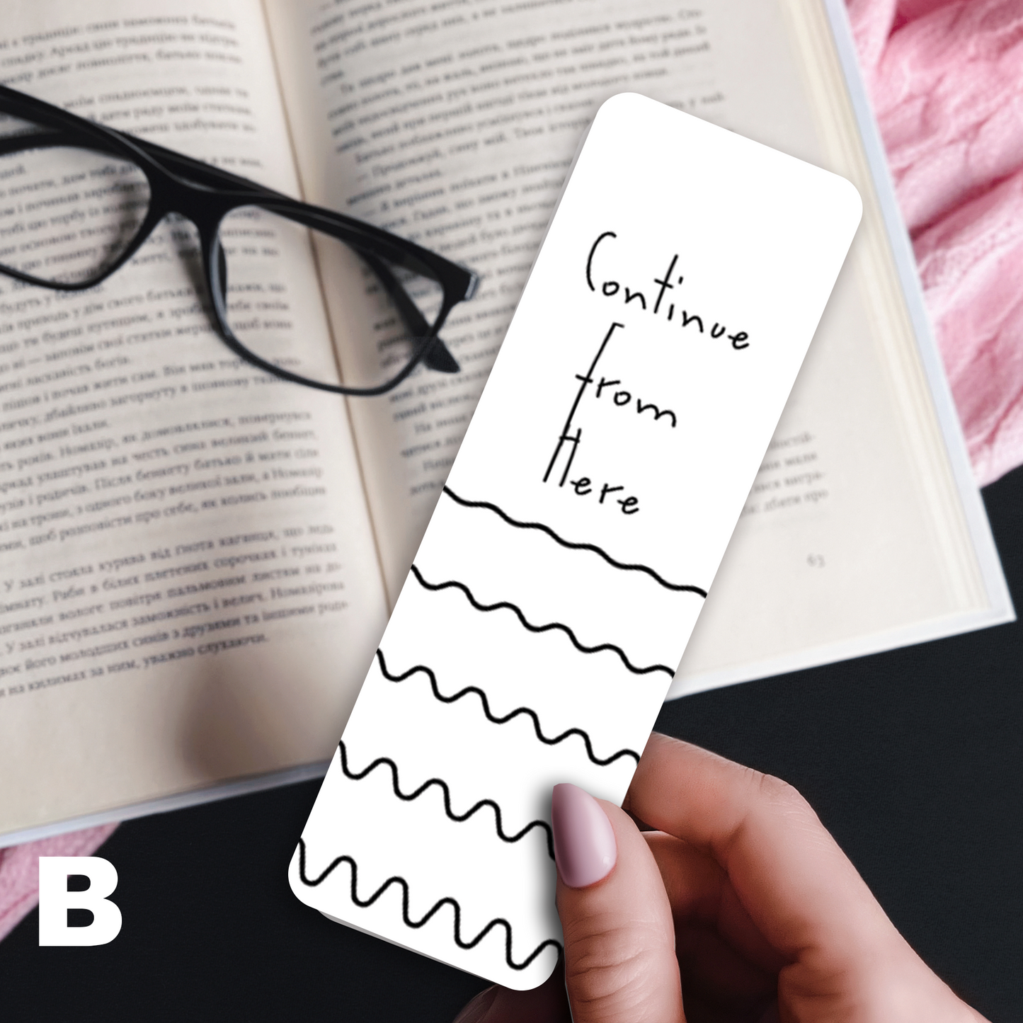 Laminated Bookmarks - Black & White Geometrics