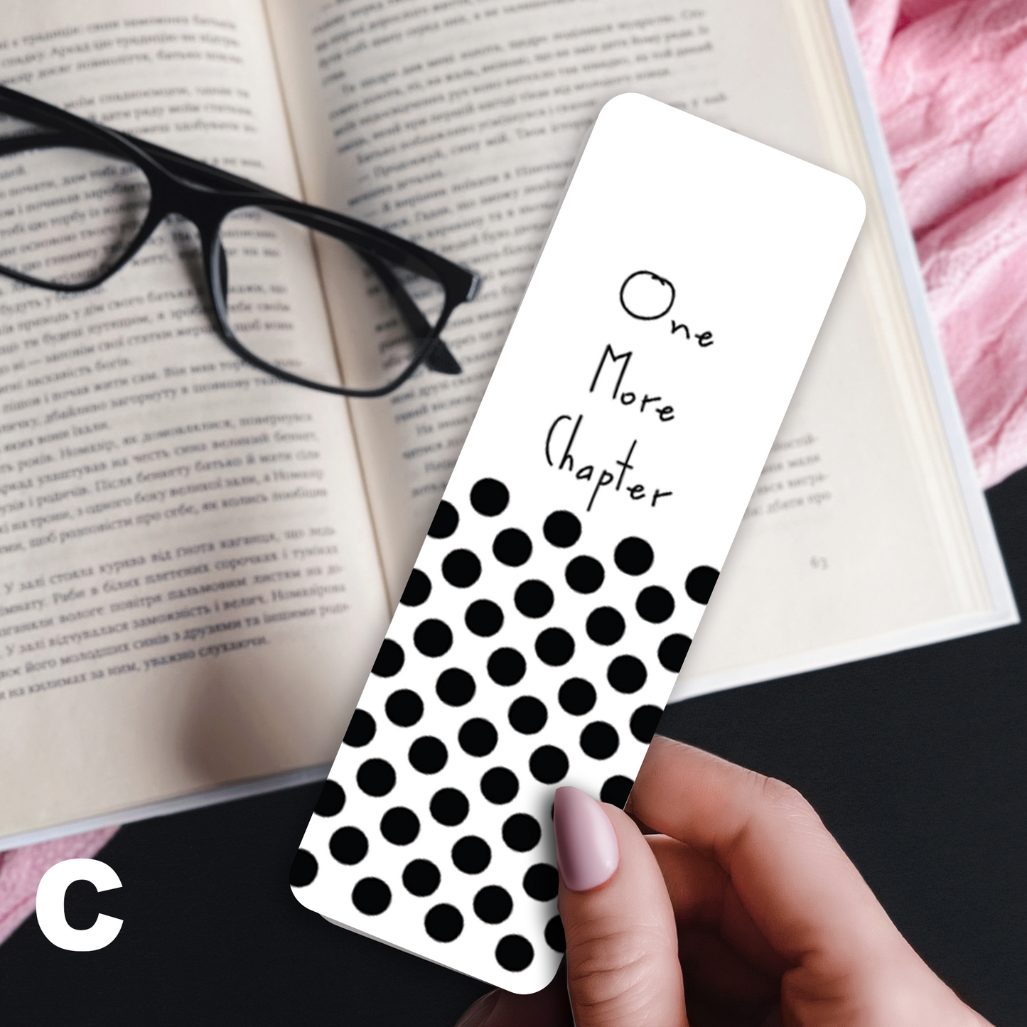 Laminated Bookmarks - Black & White Geometrics