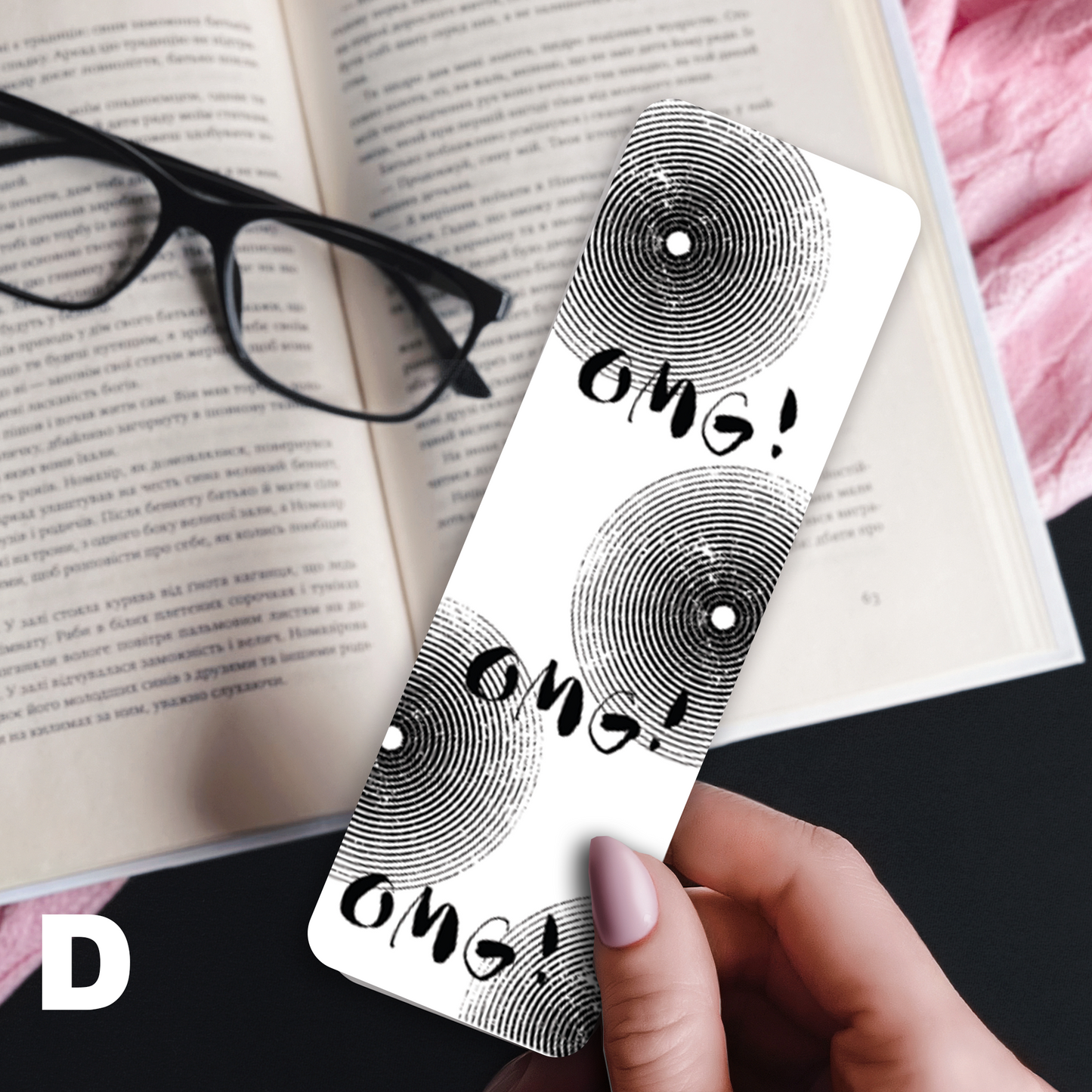 Laminated Bookmarks - Black & White Geometrics