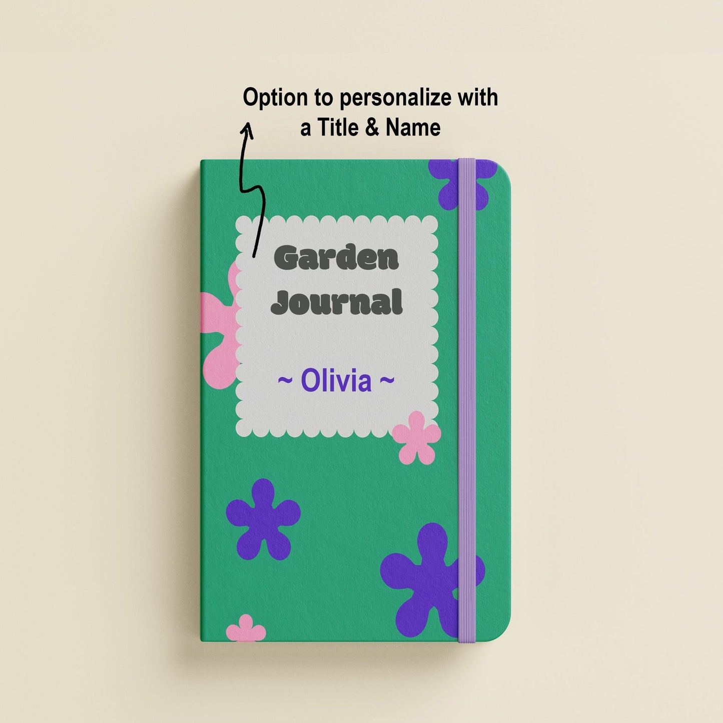 Whimsical Floral Petals Customisable Journal