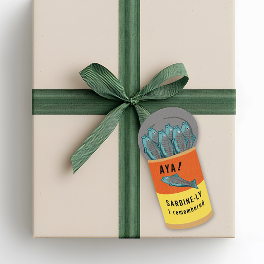 Greeting Card Die Cut | Sardine Can
