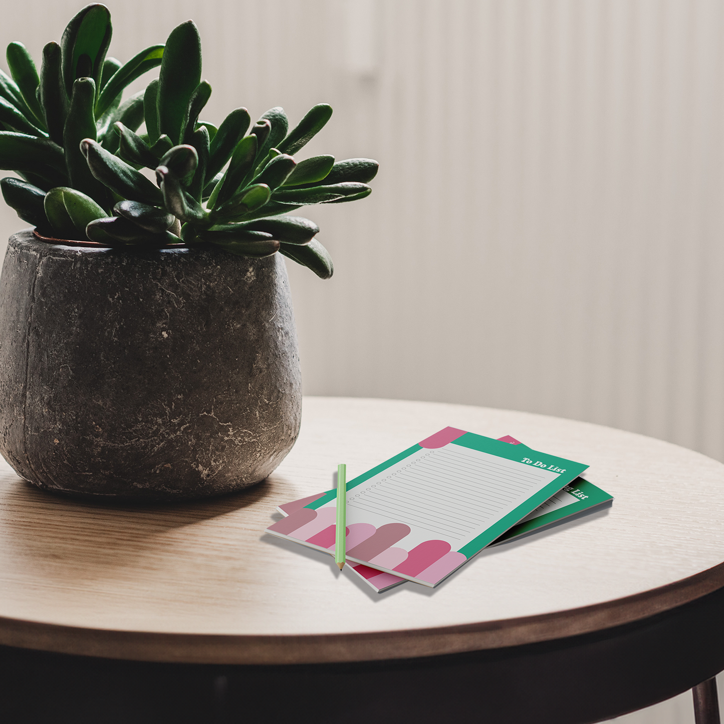 Pink Green A5 Customise Notepad