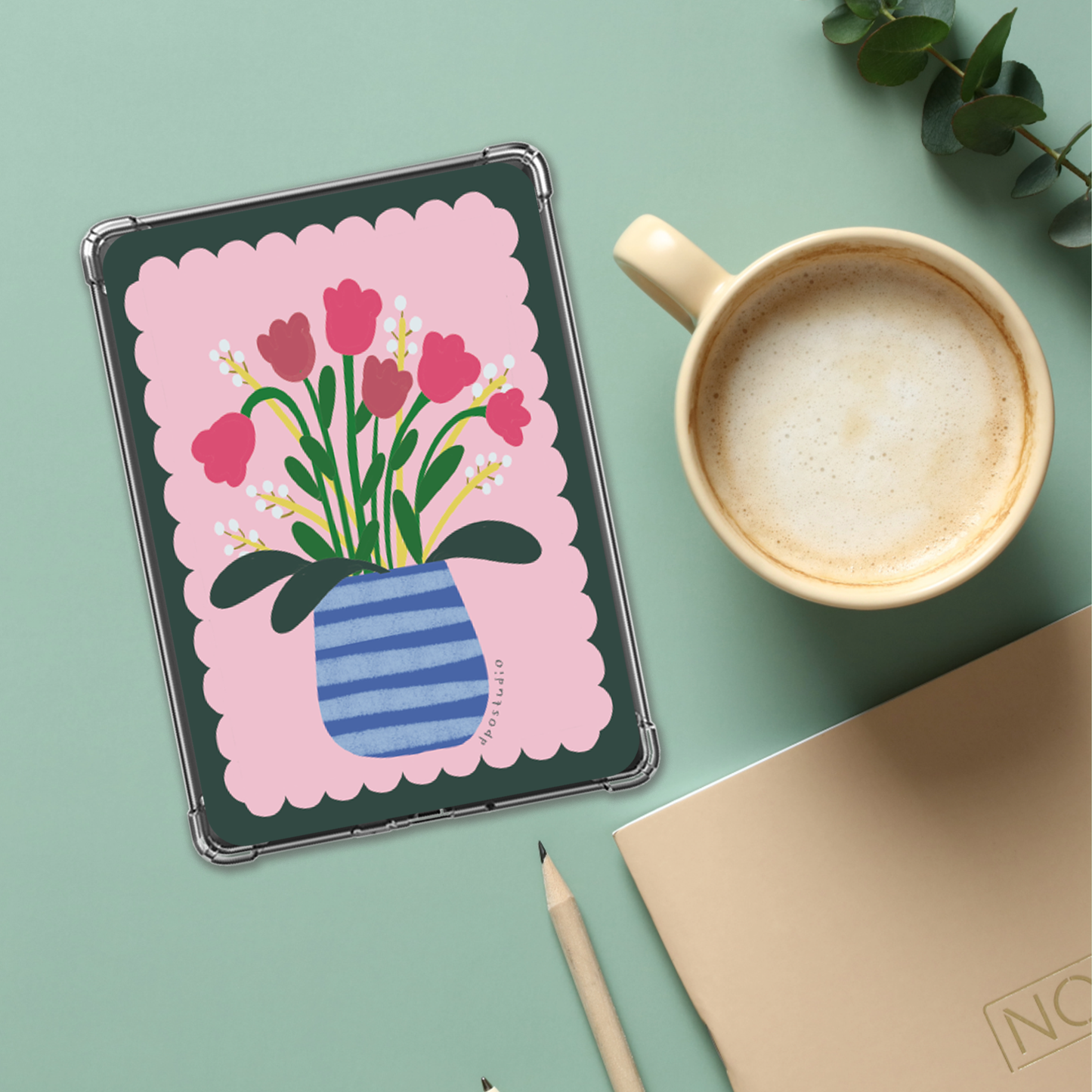 Clear Case Insert | Leaves & Florals | Kindle Compatible