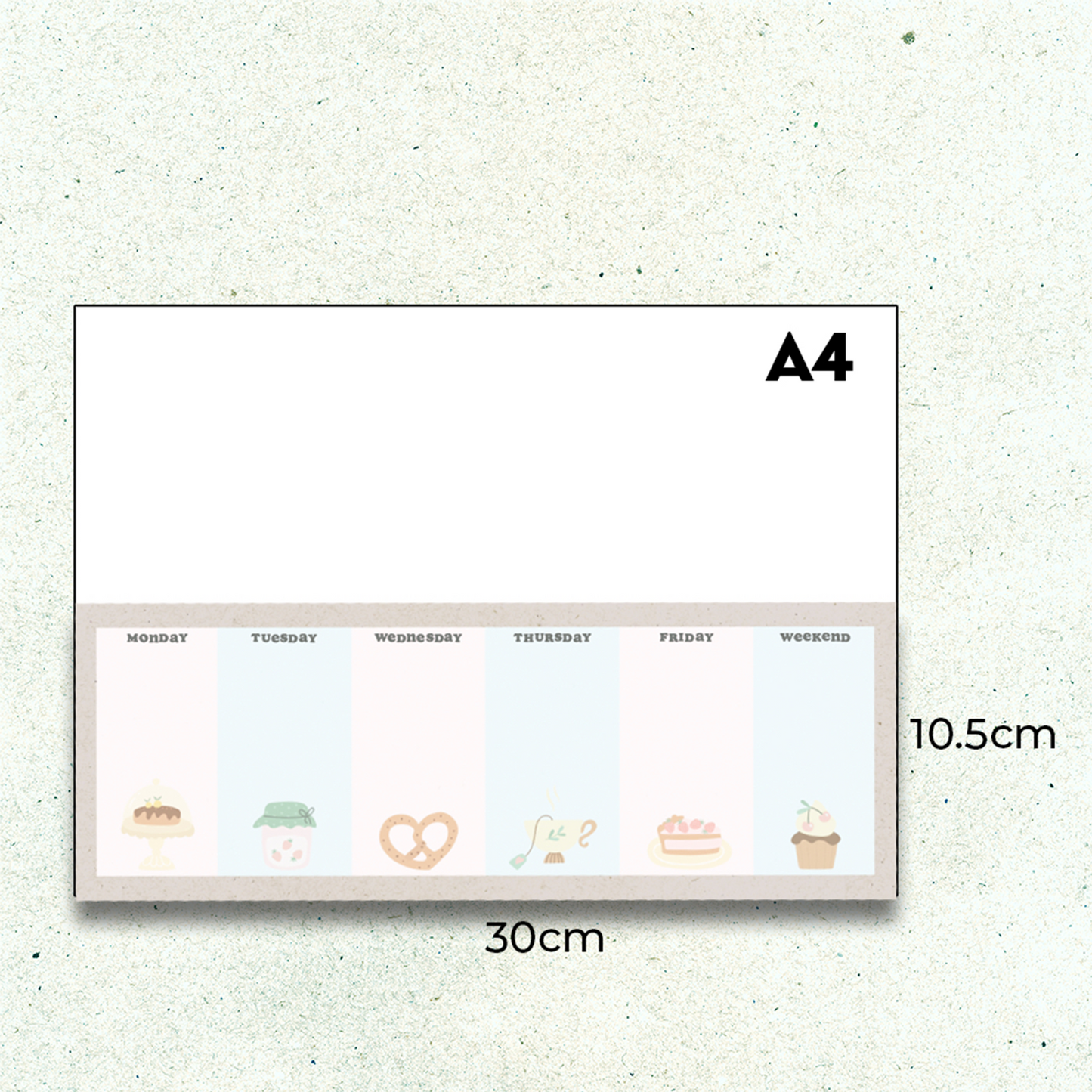 Notepad Weekly Planner | Keyboard Size Afternoon Tea