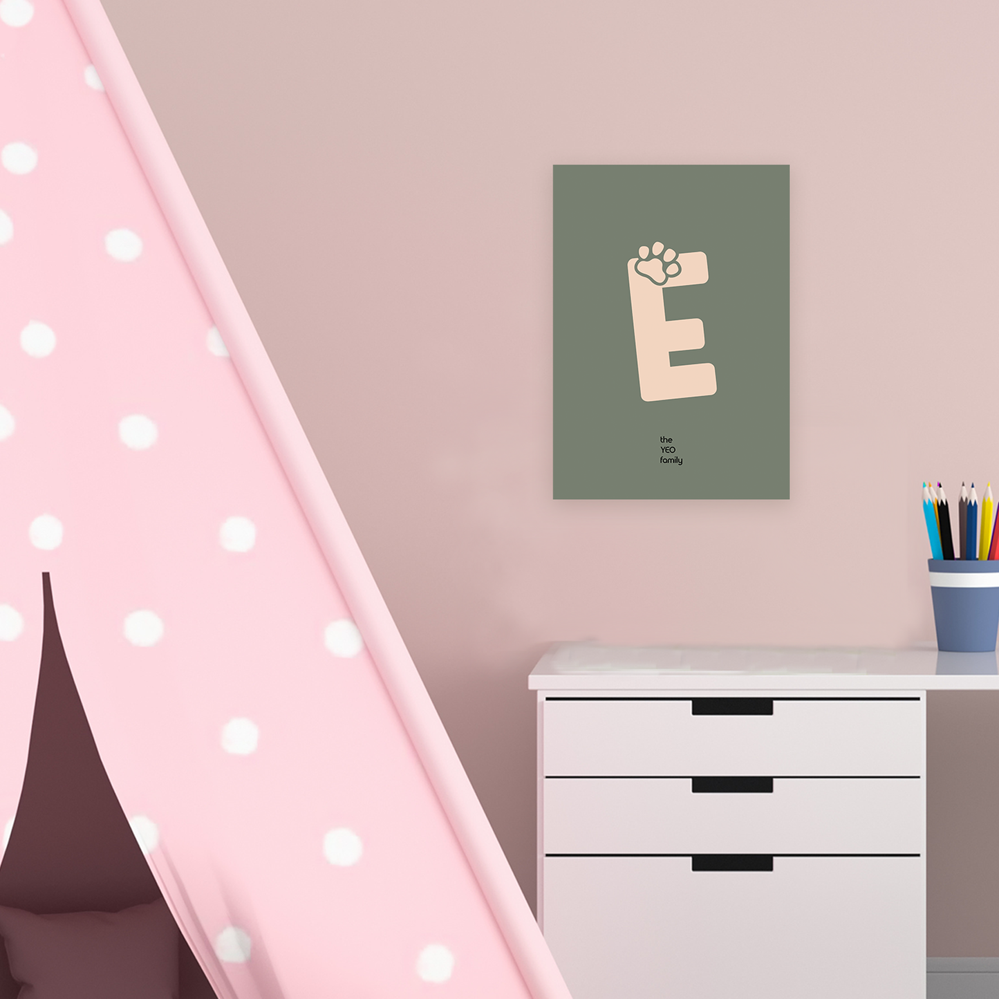 Personalised Monogram Posters - Pet Paws Series