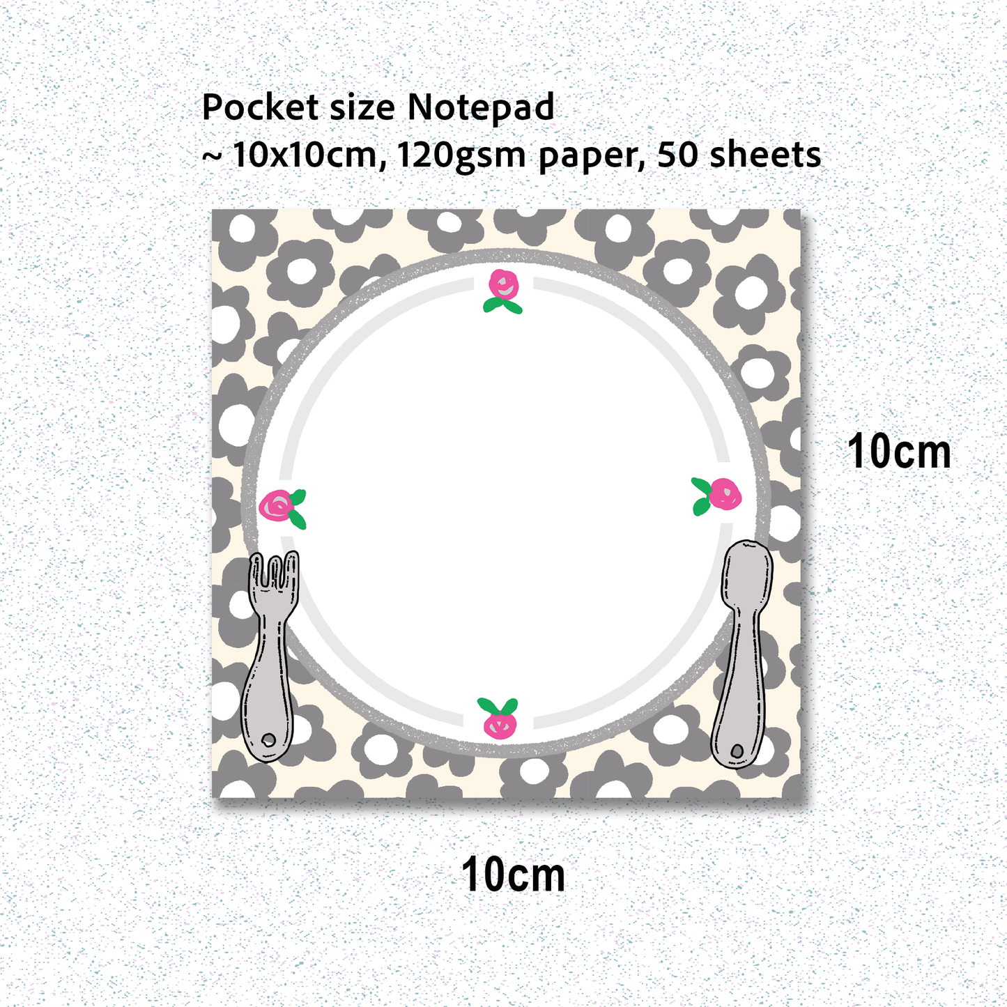 Notepad | Pocket Size Kitchen Plate Memo Pad