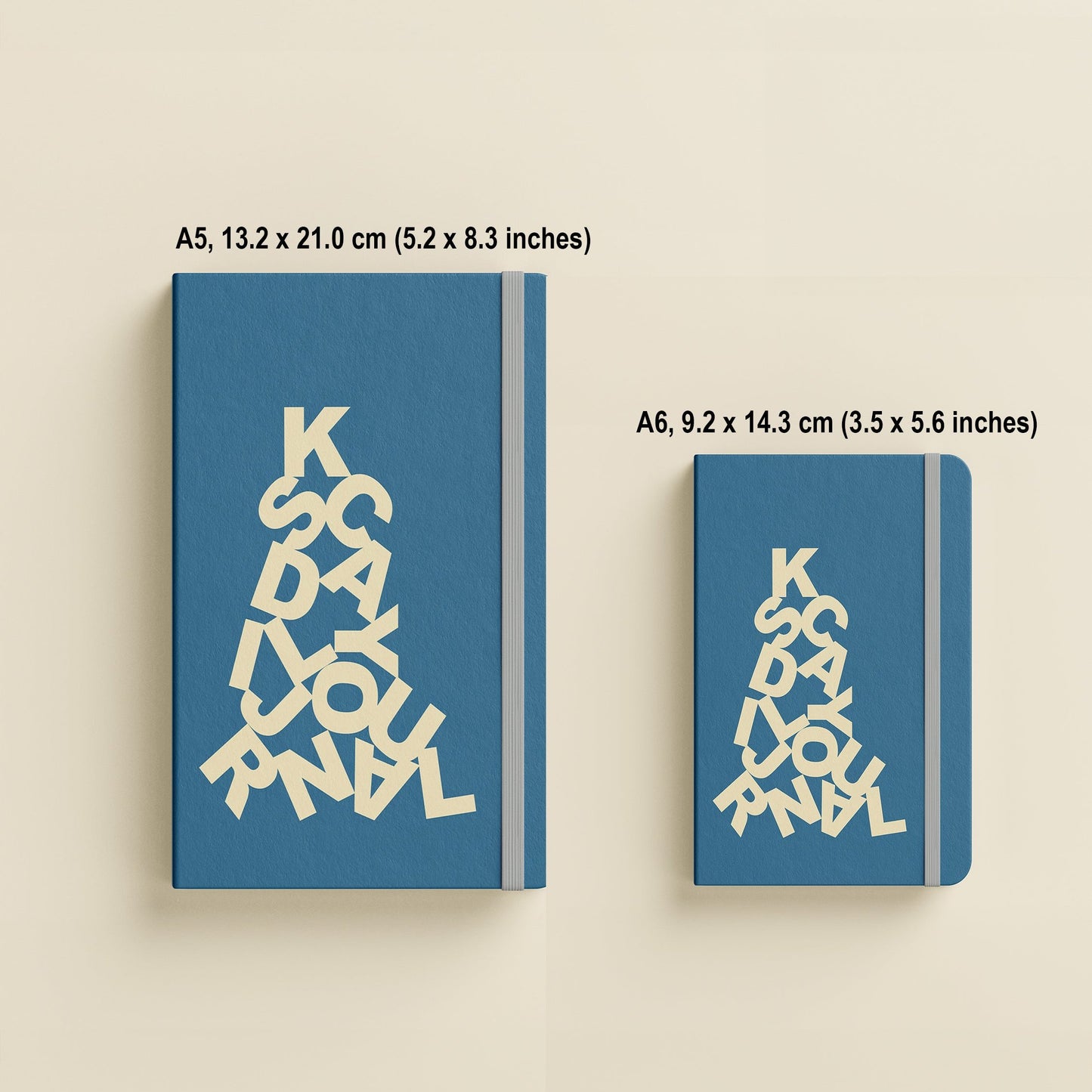 Personalise Journal with Initials Pyramid