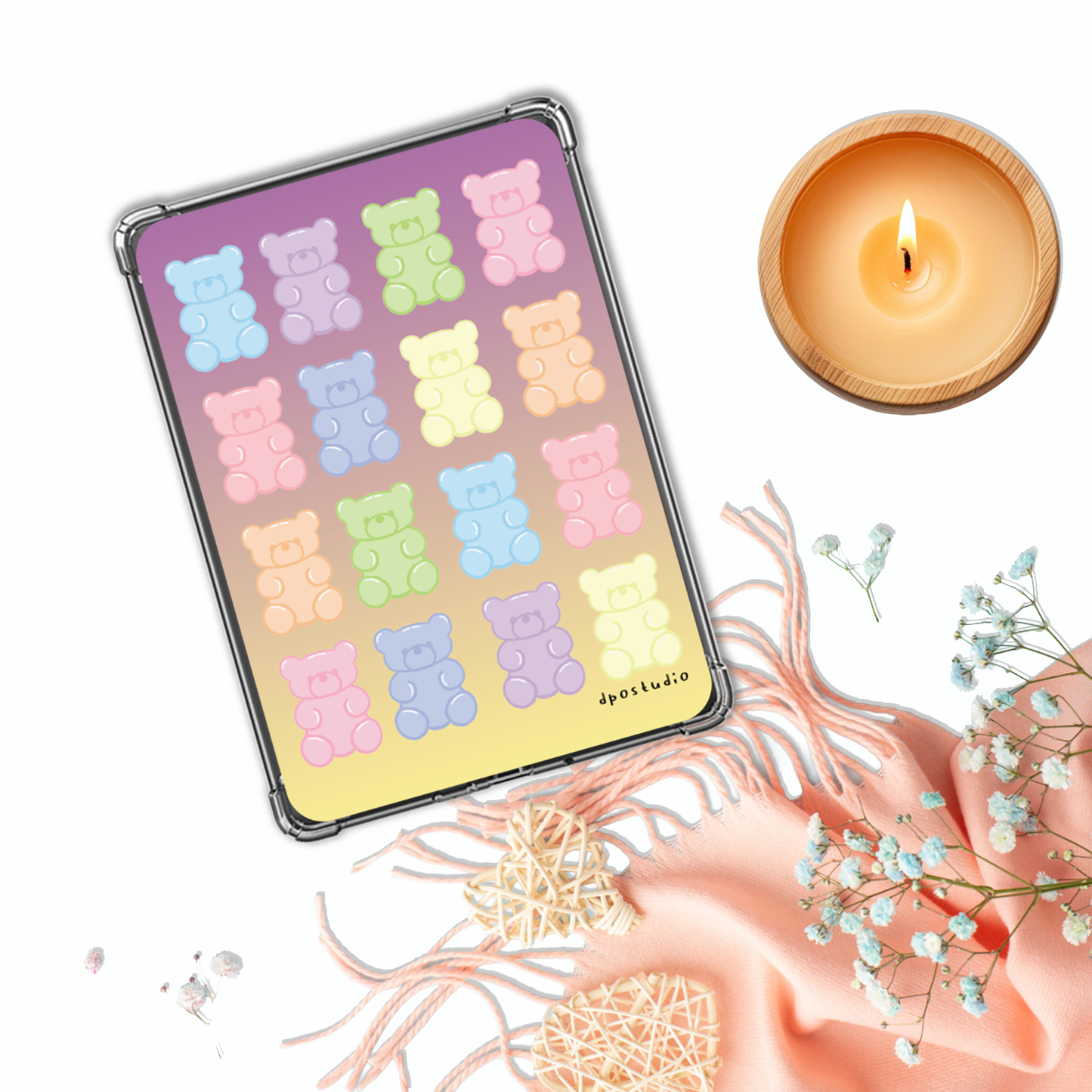 Clear Case Insert | Cute Animals | Kindle Compatible