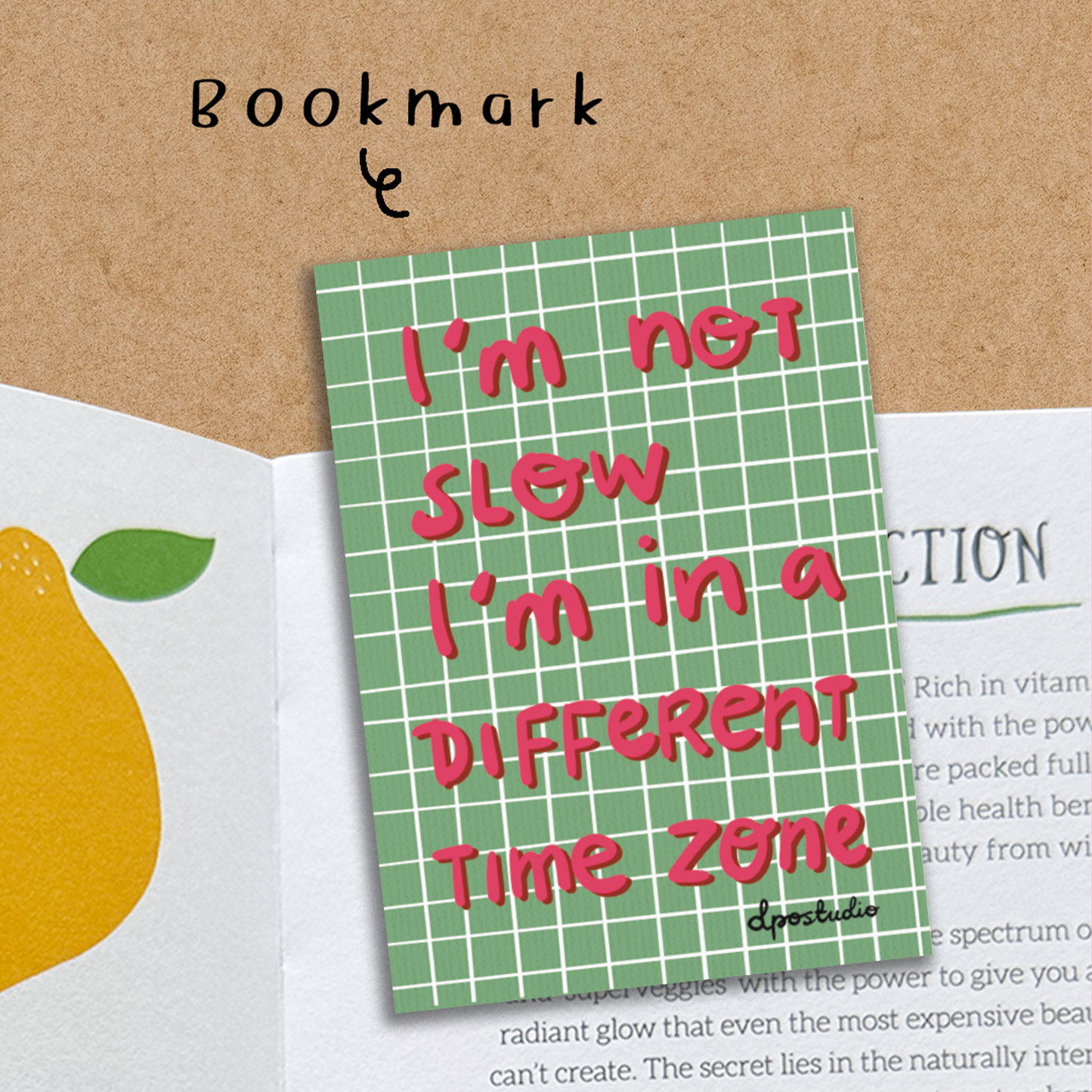 Art Print | I Am Not Slow Handwritten Typography Poster