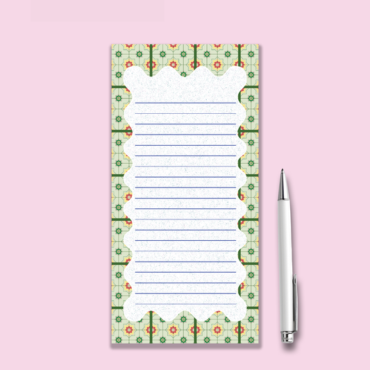 Notepad Slim Size | Peranakan Tiles