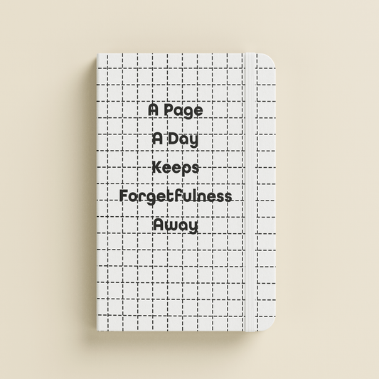 "A Page A Day Keeps Forgetfulness Away" Positive Vibes Journal