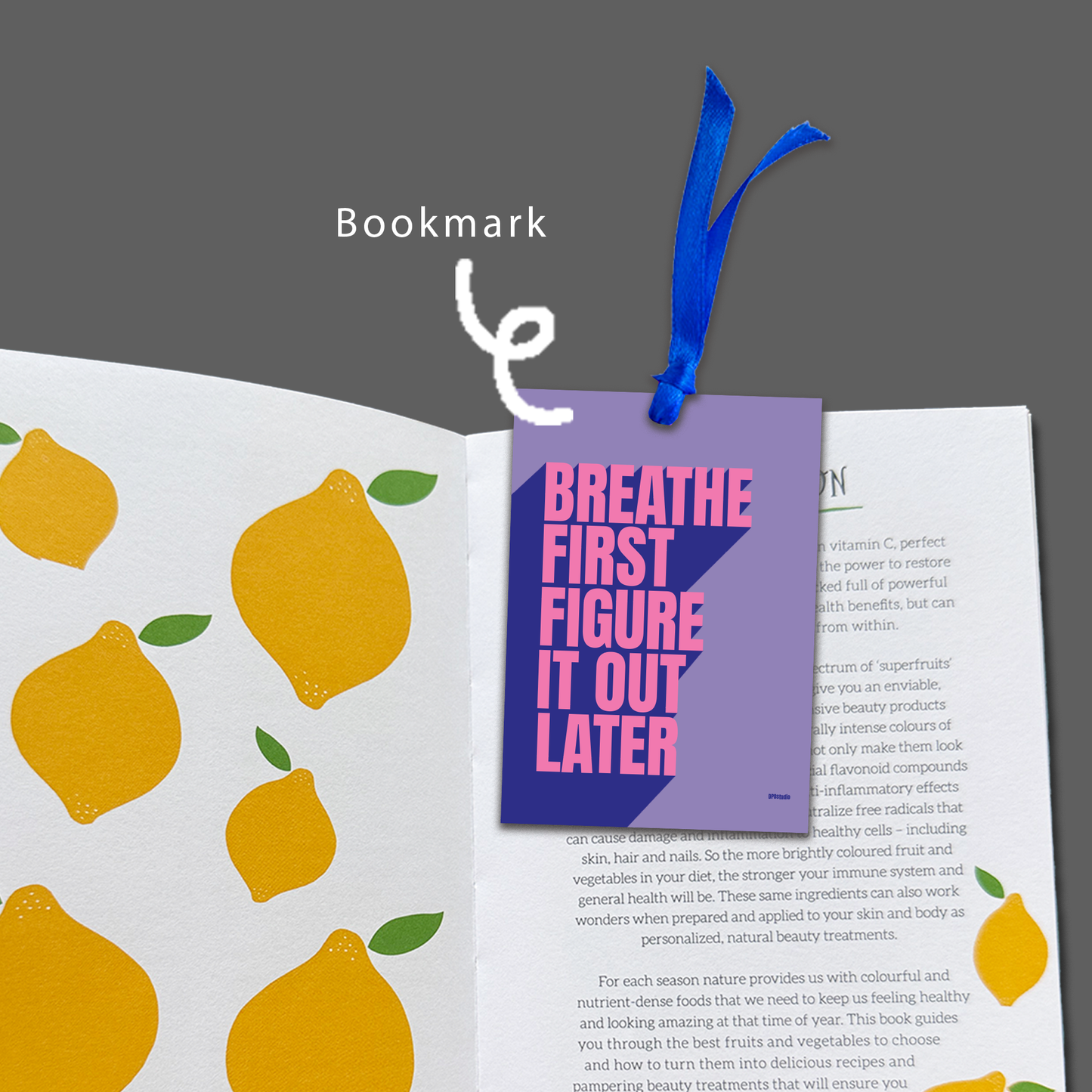 Art Print | Breathe First Motivational Typography Poster