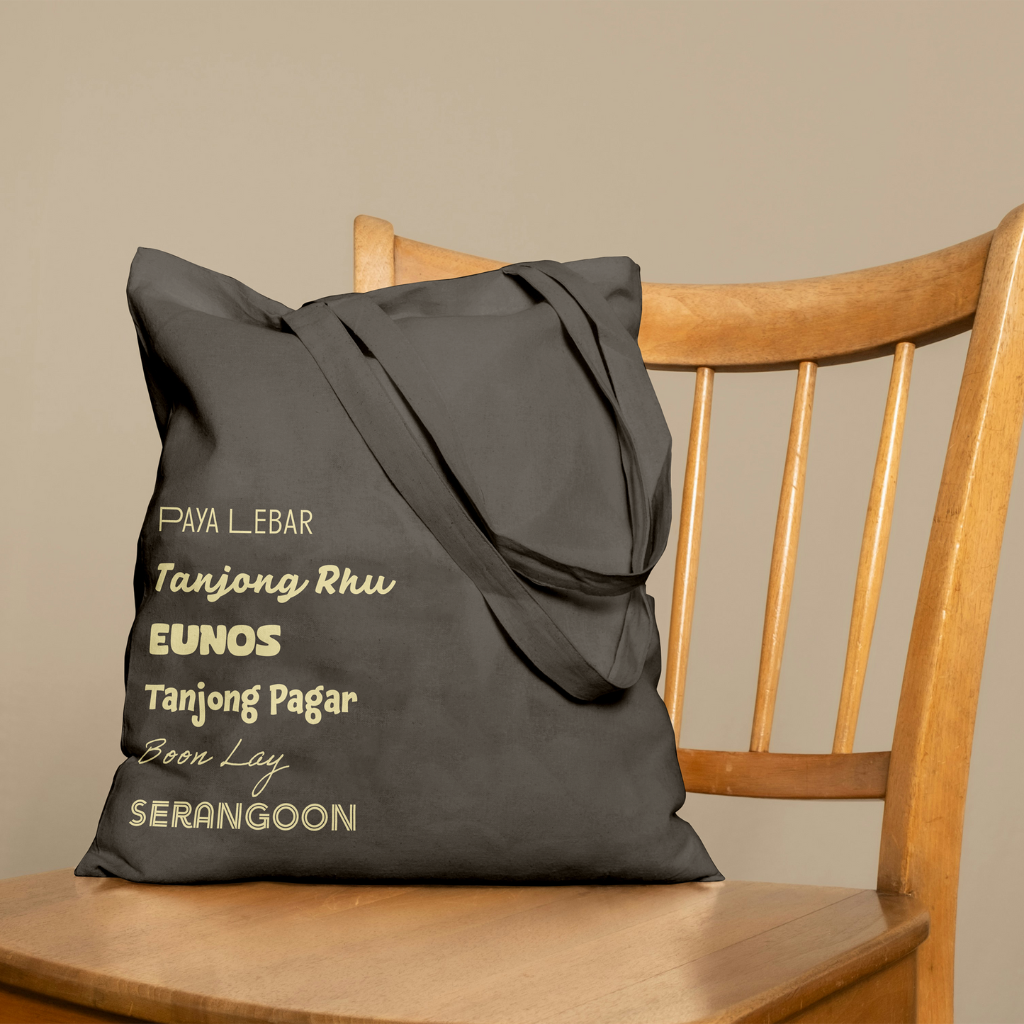 "My Fav SG Areas" Customise Canvas Tote Bags