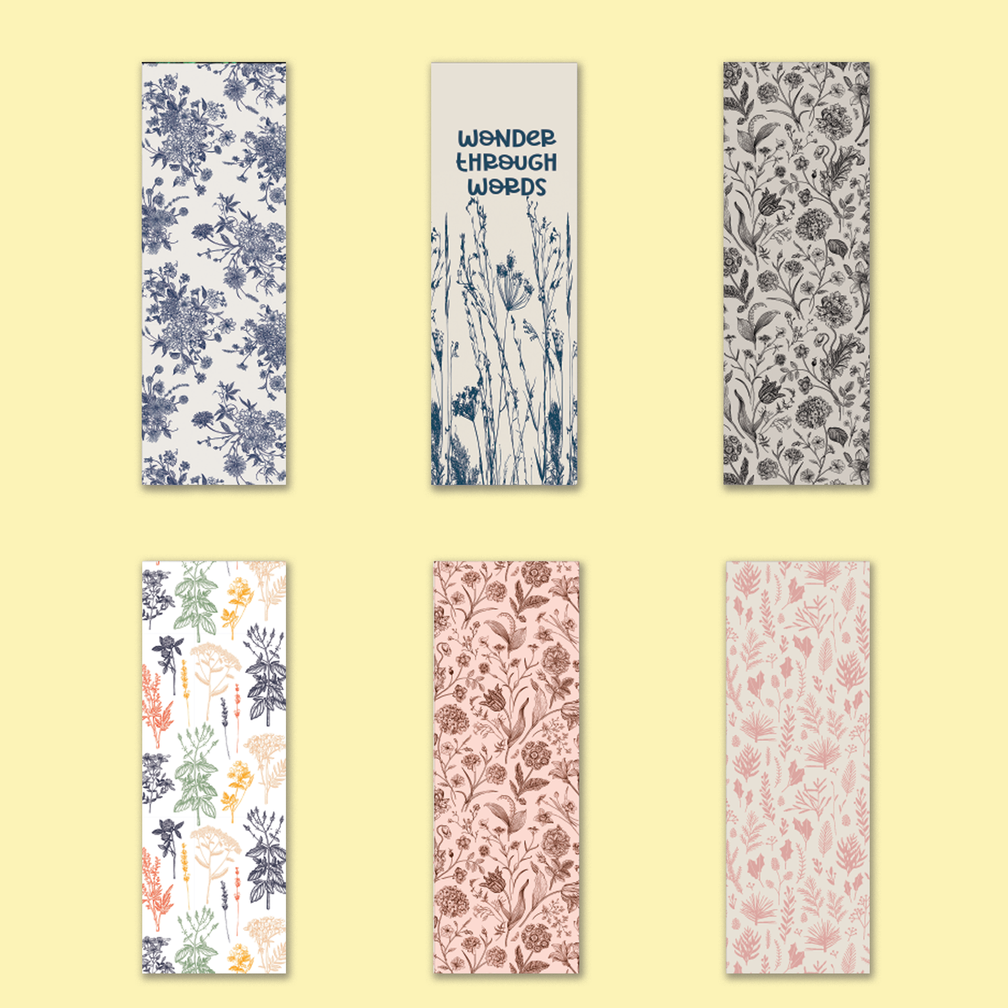 Bookmark Bundle | Vintage Botanical Paper Cards