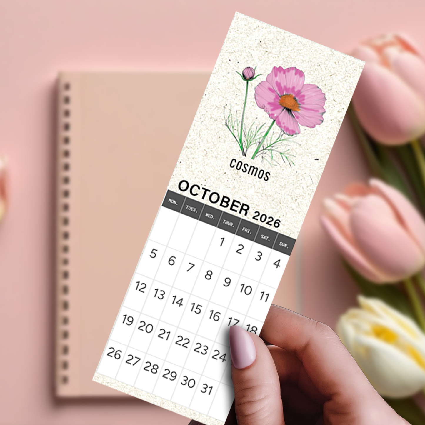 Bookmark Bundle | 2026 Calendar Birth Month Flowers