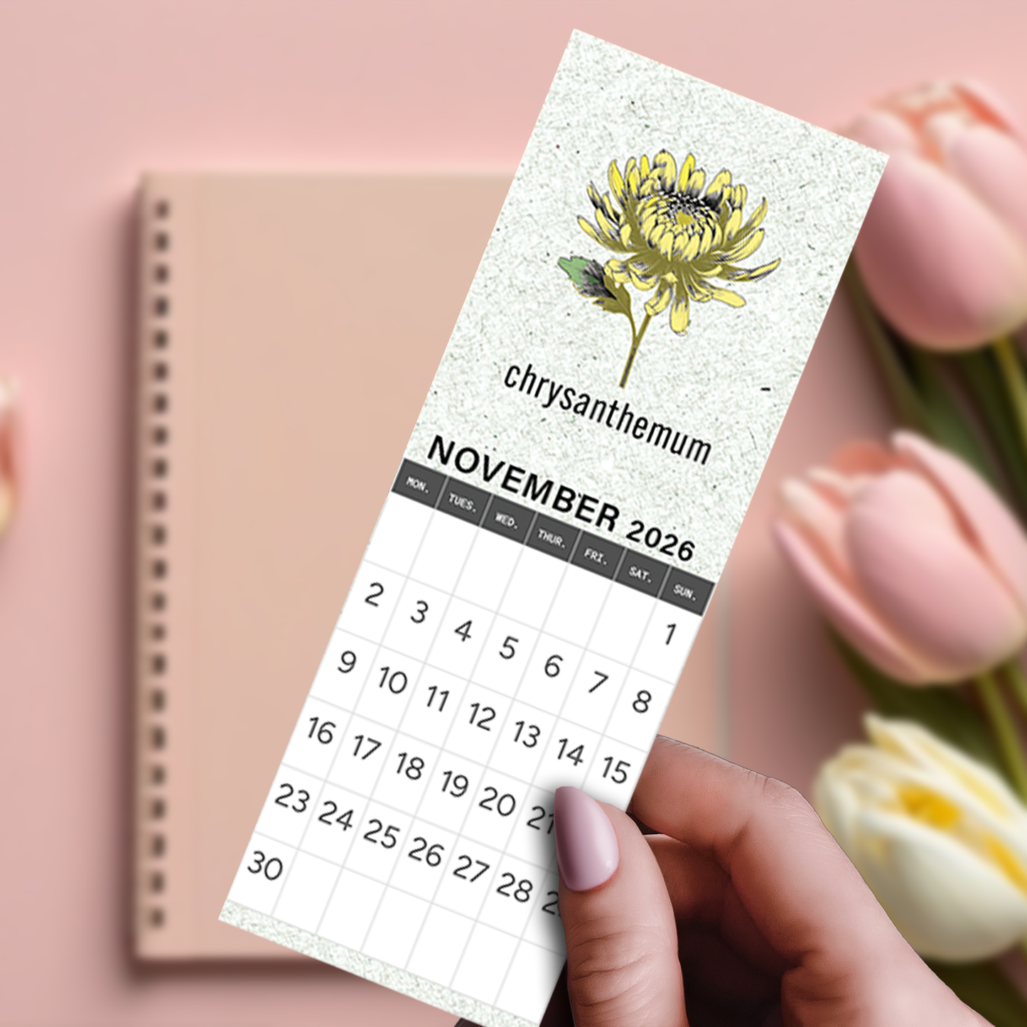 Bookmark Bundle | 2026 Calendar Birth Month Flowers