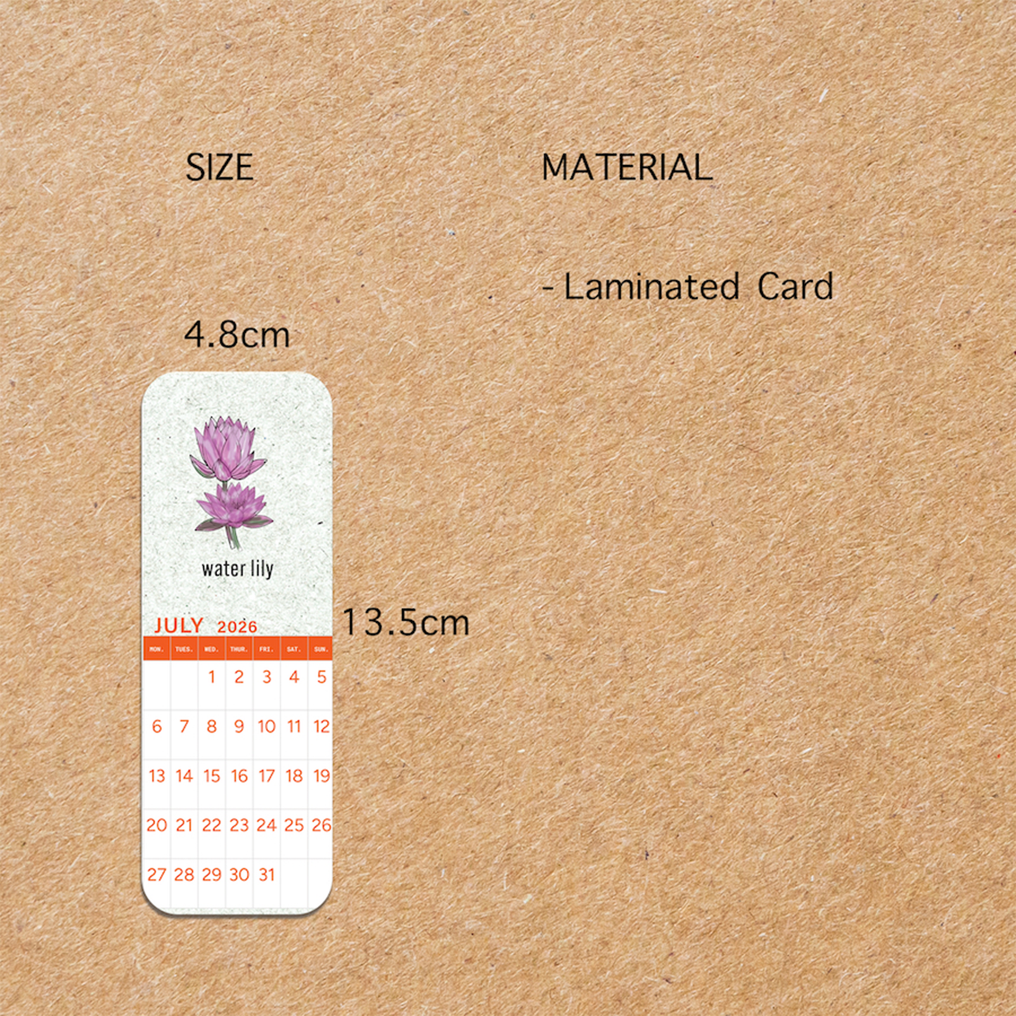 Bookmark Bundle | 2026 Calendar Birth Month Flowers