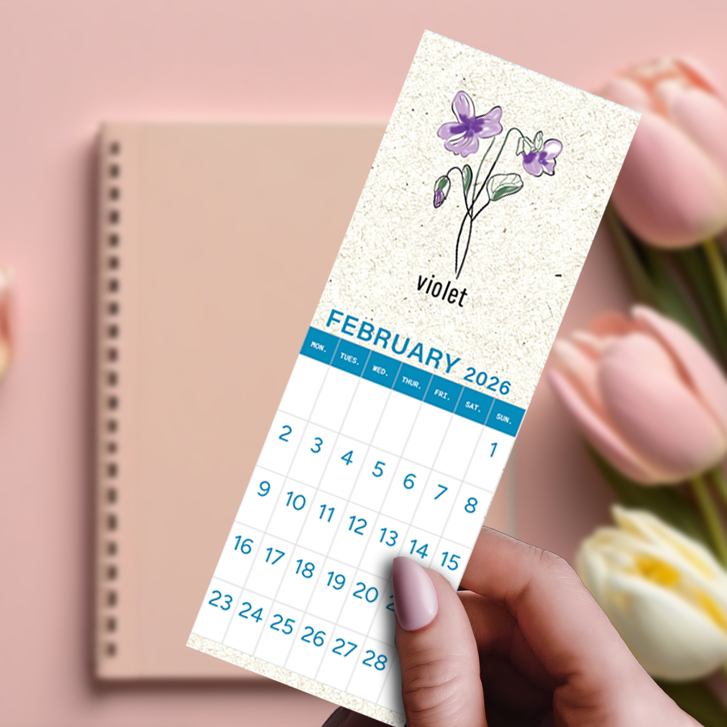 Bookmark Bundle | 2026 Calendar Birth Month Flowers