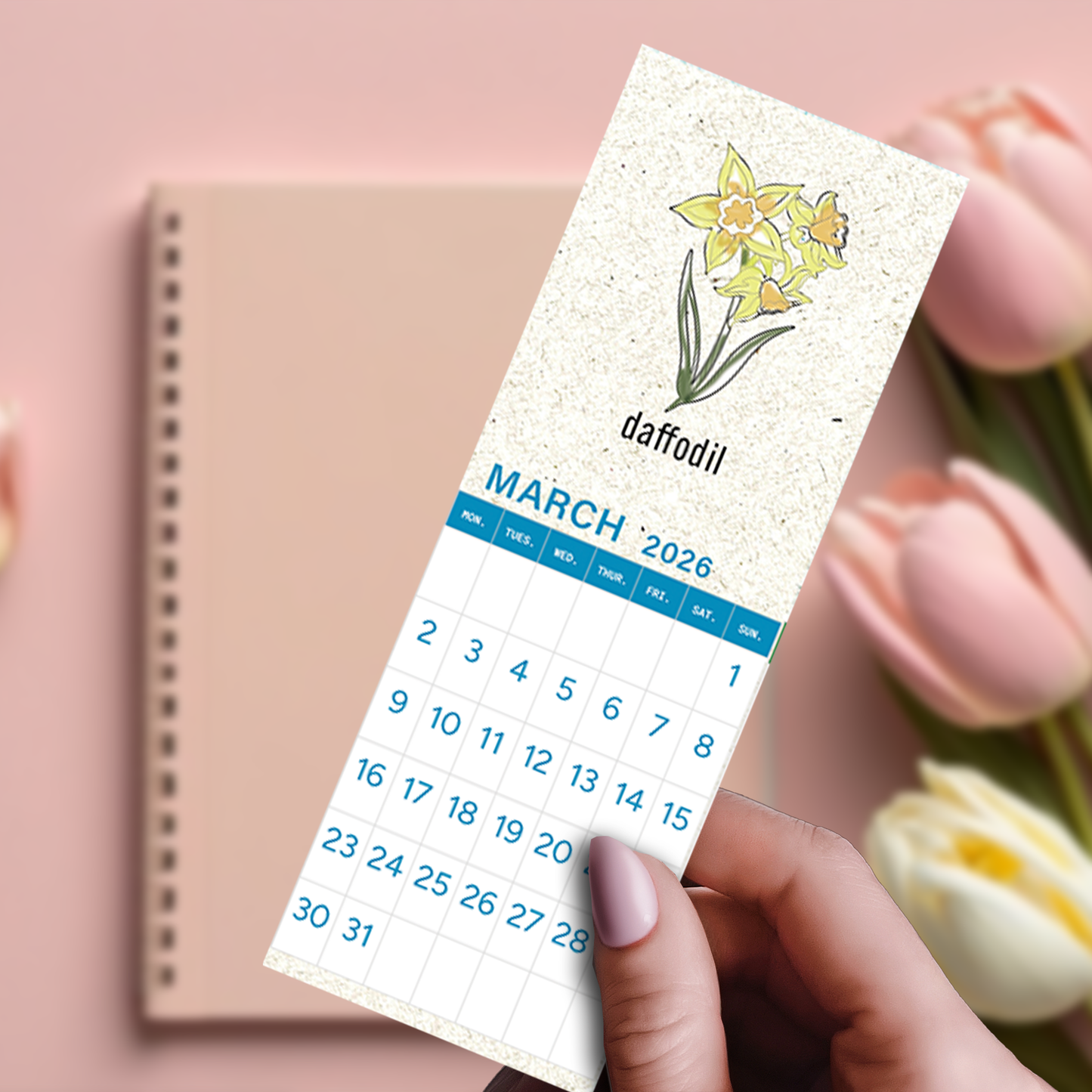 Bookmark Bundle | 2026 Calendar Birth Month Flowers