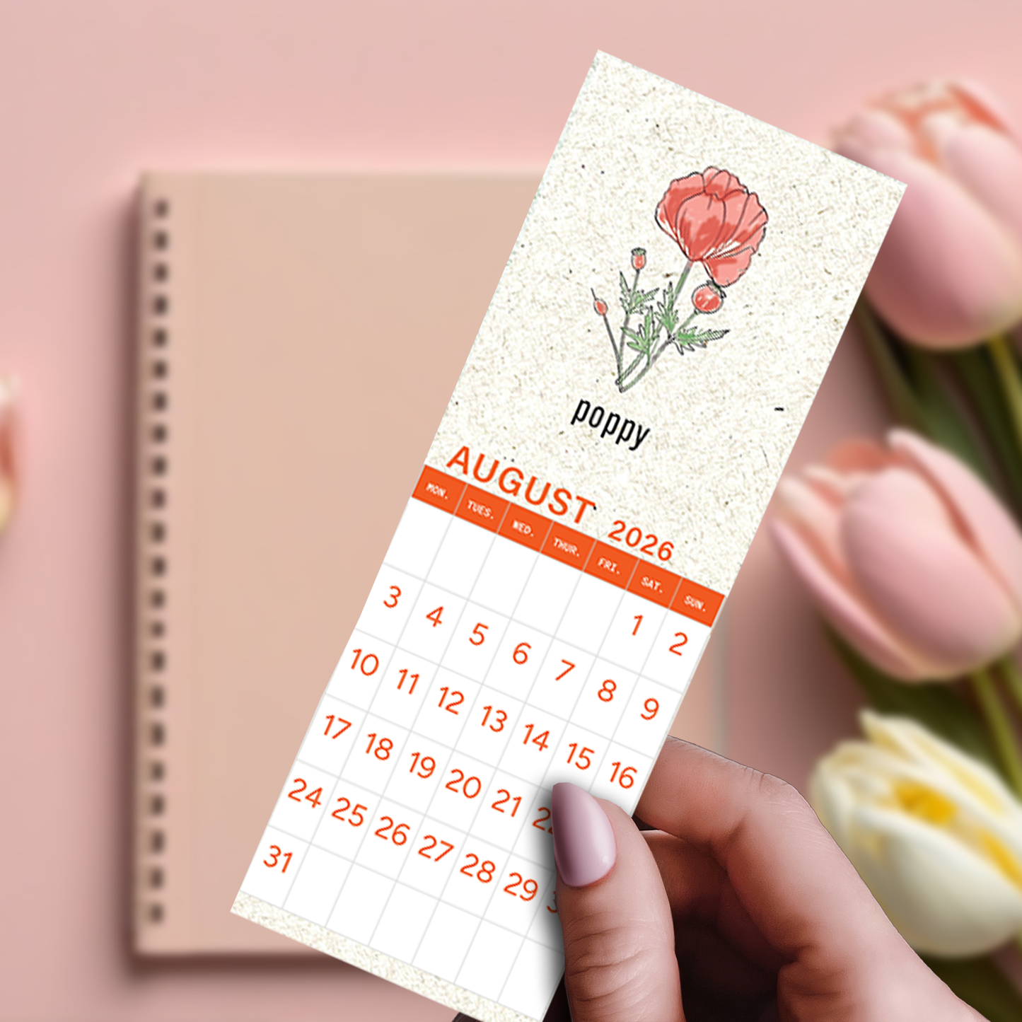 Bookmark Bundle | 2026 Calendar Birth Month Flowers