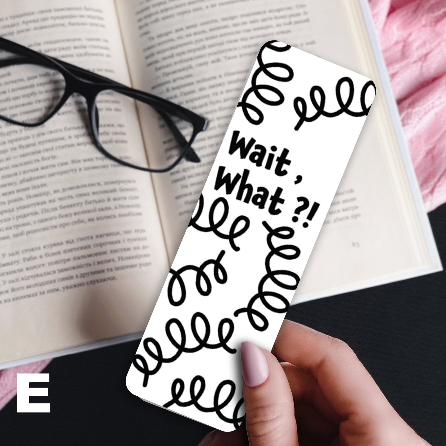 Laminated Bookmarks - Black & White Geometrics