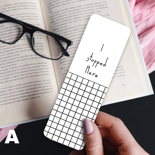 Laminated Bookmarks - Black & White Geometrics