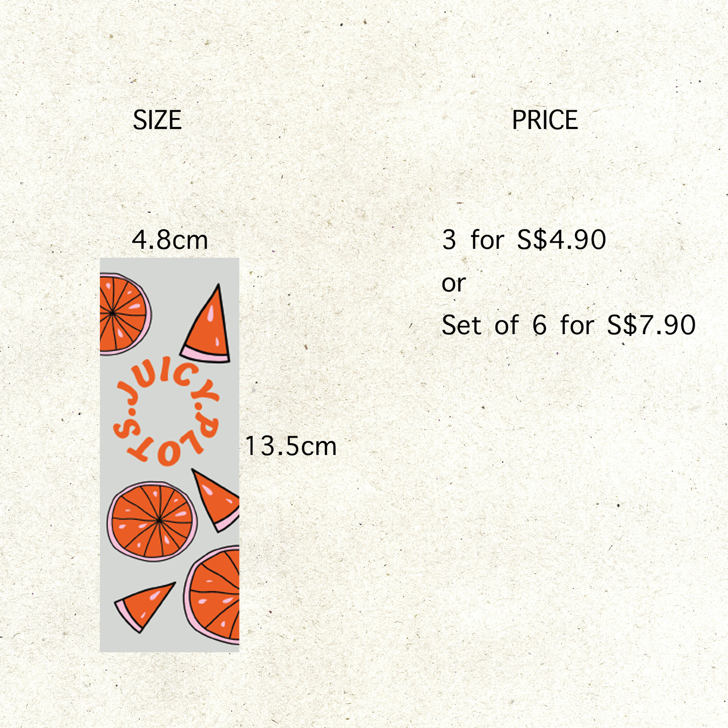 Laminated Bookmarks - Tutti Frutti