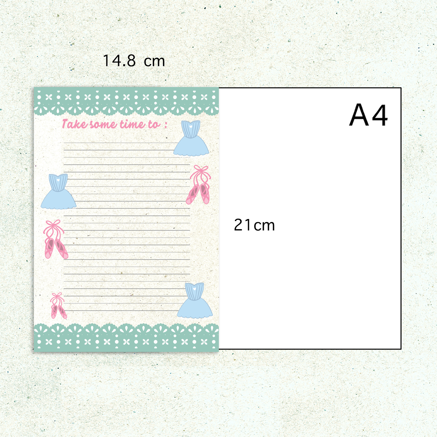 Notepad A5 Size | Ballet