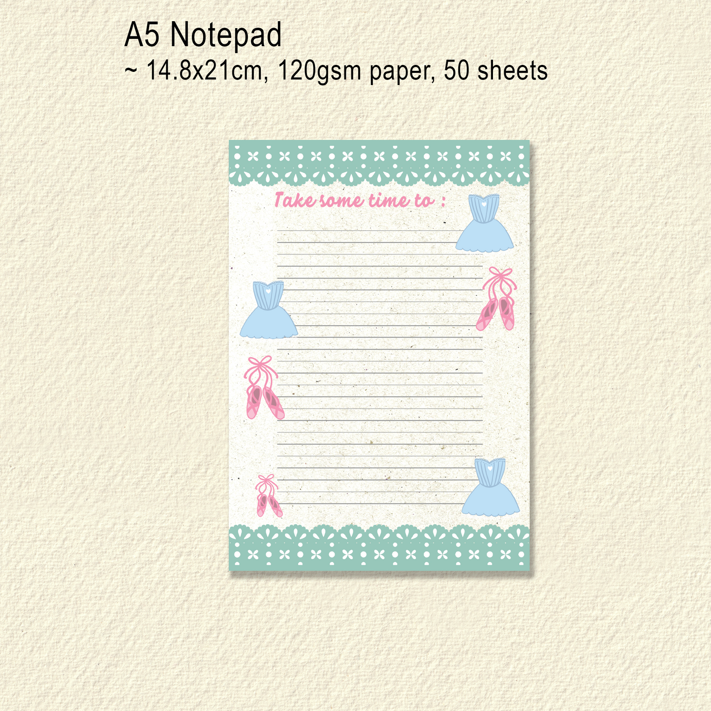 Notepad A5 Size | Ballet