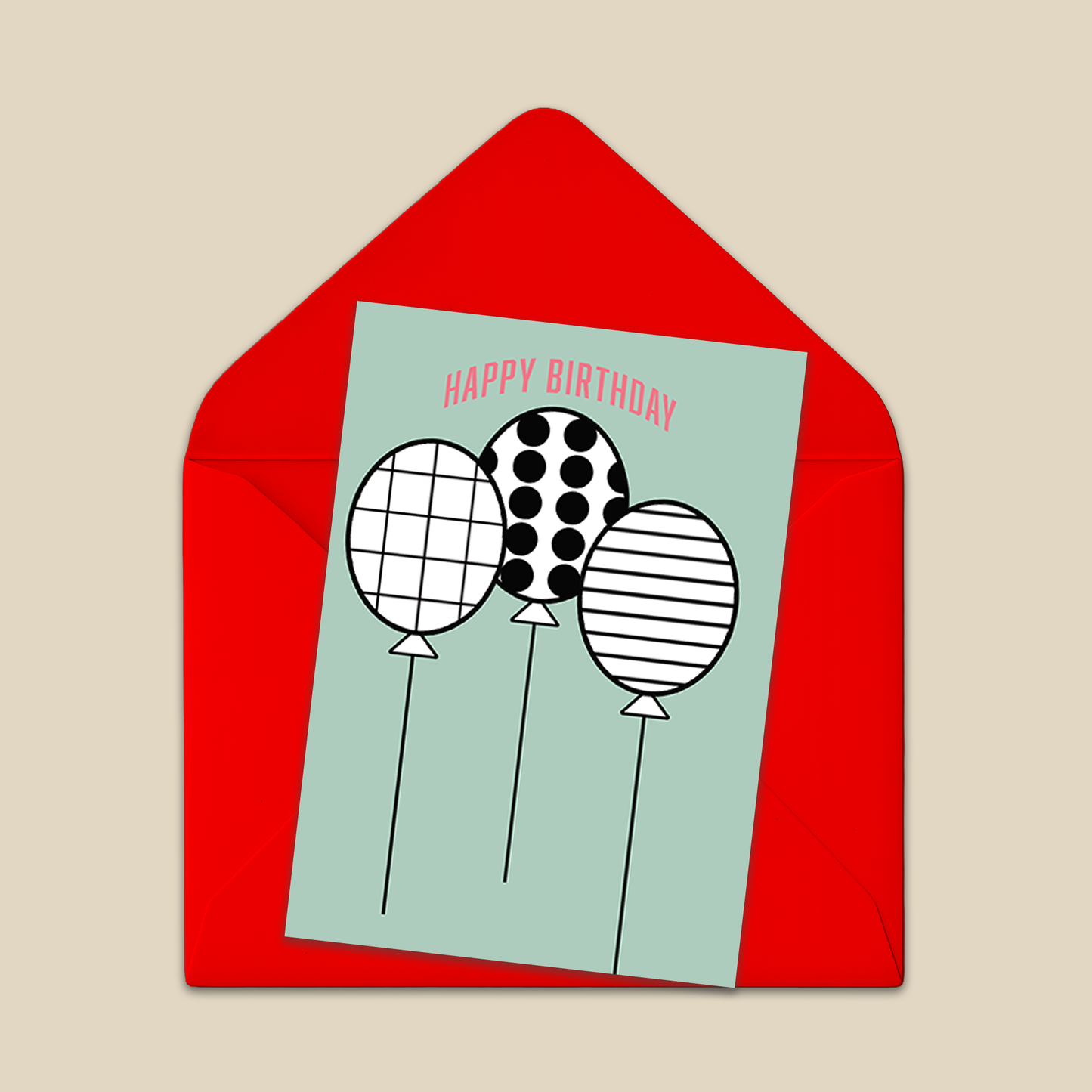 Greeting Card Folded | Happy Birthday | Cute & Whimsical