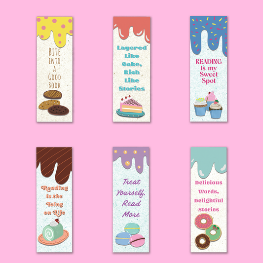 Bookmark Paper Cards | Sweets Delights | 6 for S$5.90