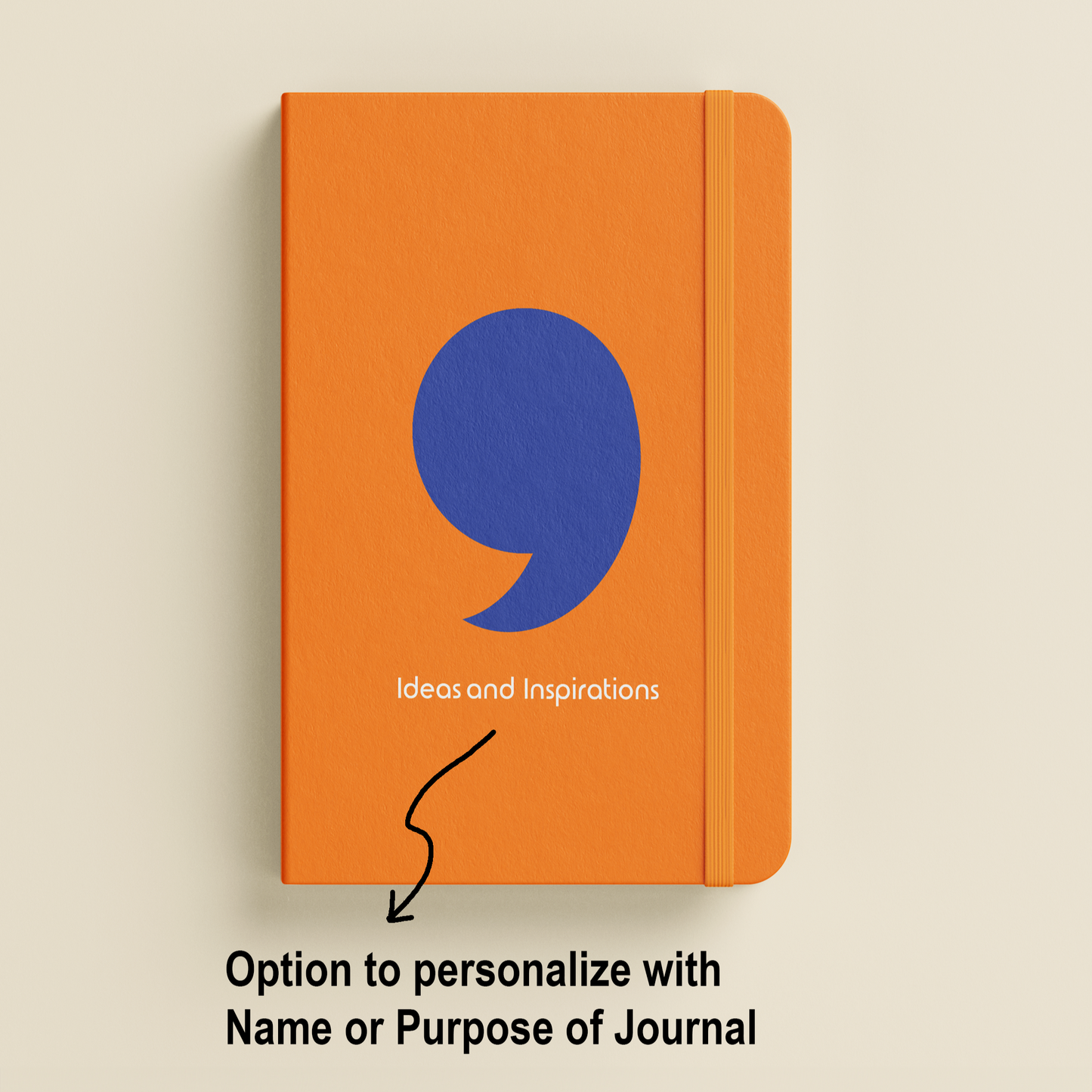 Comma Punctuation Mark Personalise & Customise Journal