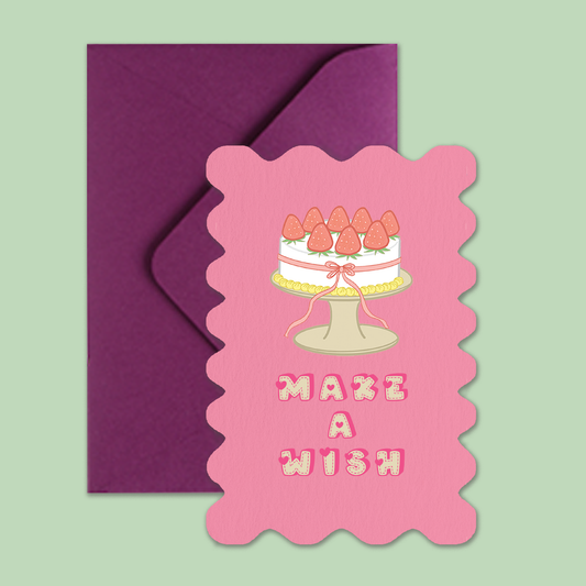 Greeting Card Die Cut | Make a Wish