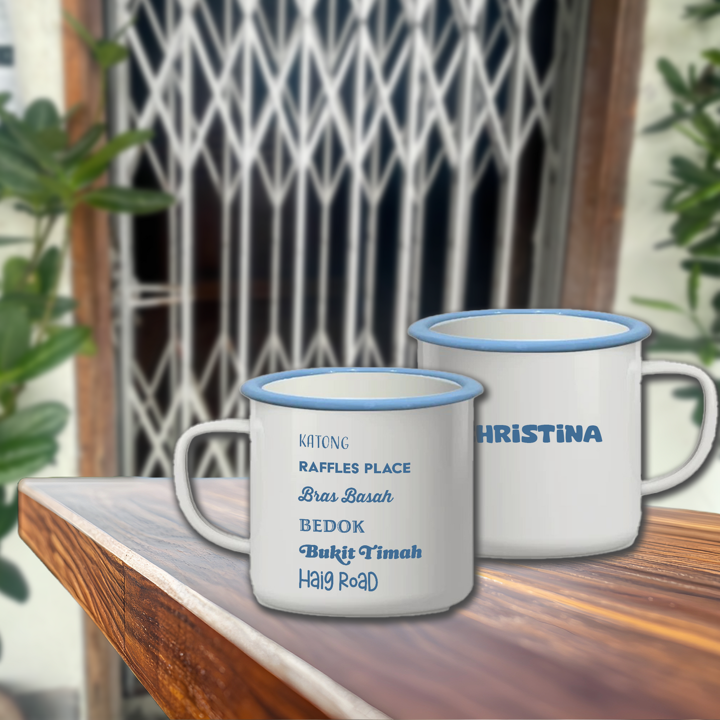 "My Fav SG Areas" Enamel Mug