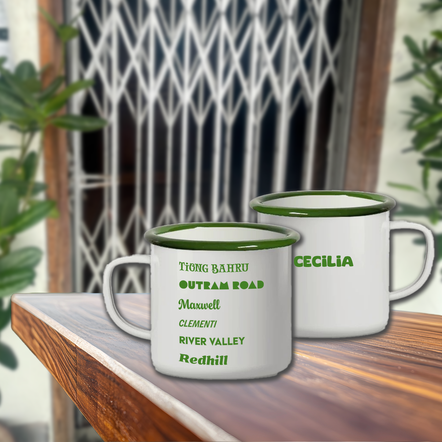 "My Fav SG Areas" Enamel Mug