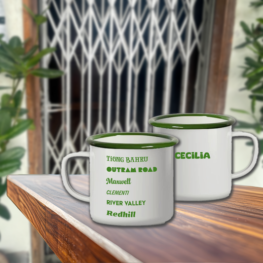 "My Fav SG Areas" Enamel Mug