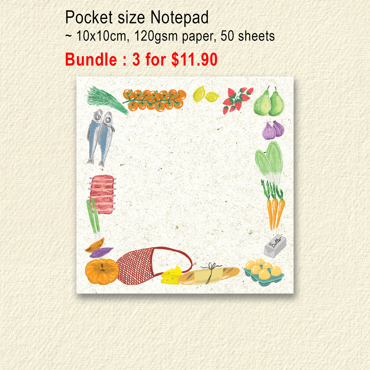 Notepad Pocket Size | Farmers Market