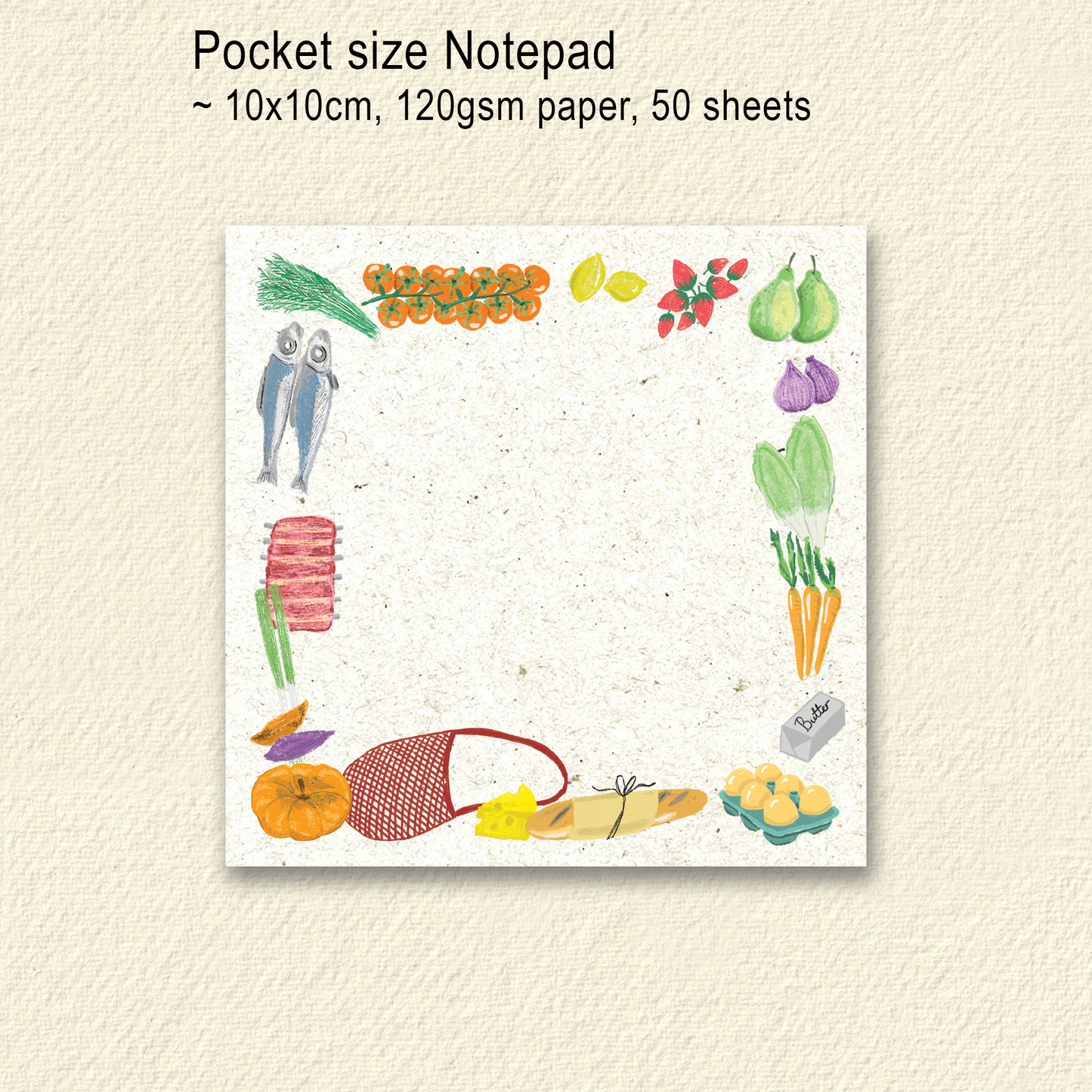 Notepad | Pocket Size Farmers Market Memo Pad