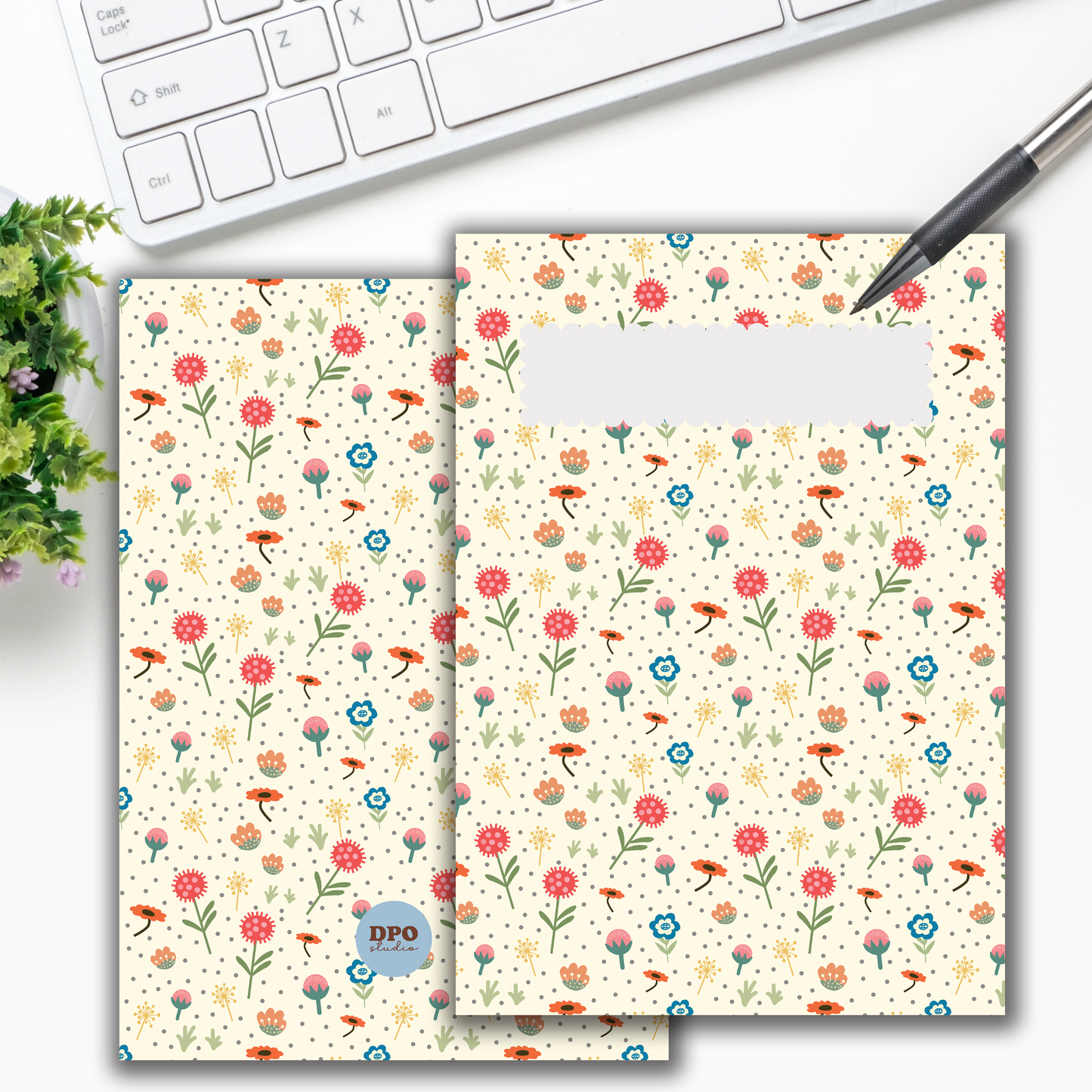 A4 Floral Meadows Stitch-bind Notebooks