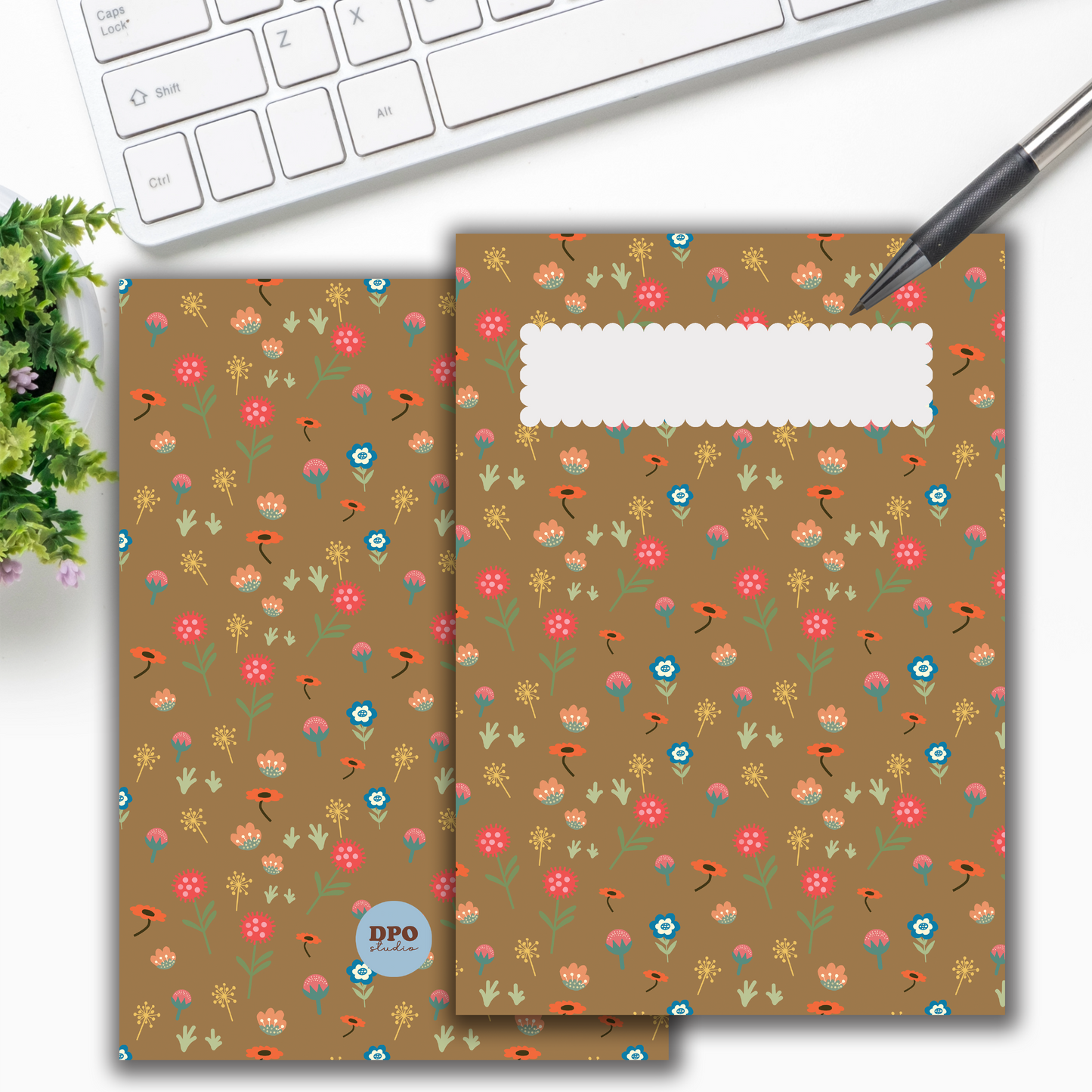 A4 Floral Meadows Stitch-bind Notebooks