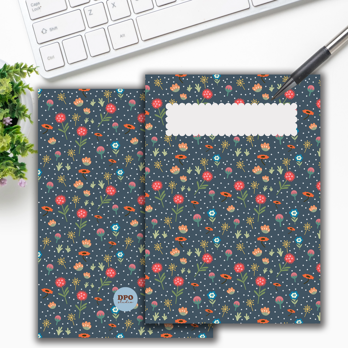 A4 Floral Meadows Stitch-bind Notebooks