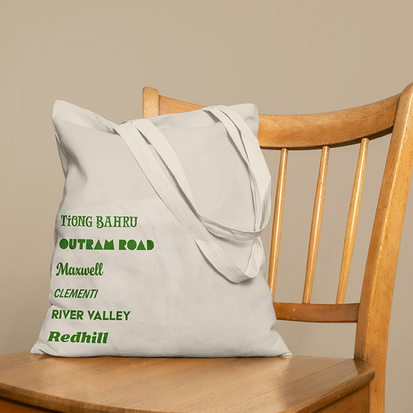 "My Fav SG Areas" Customise Canvas Tote Bags