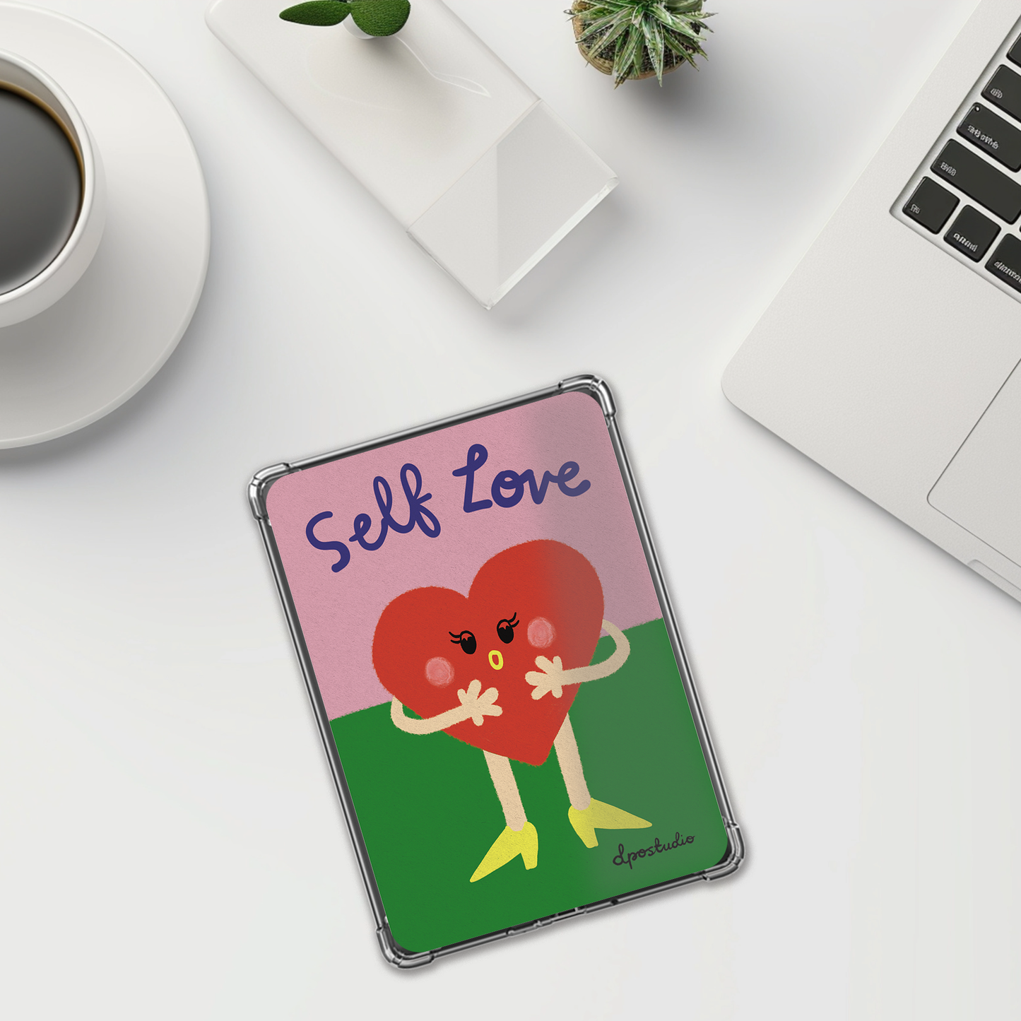 Clear Case Insert | Self Care Quotes | Kindle Compatible
