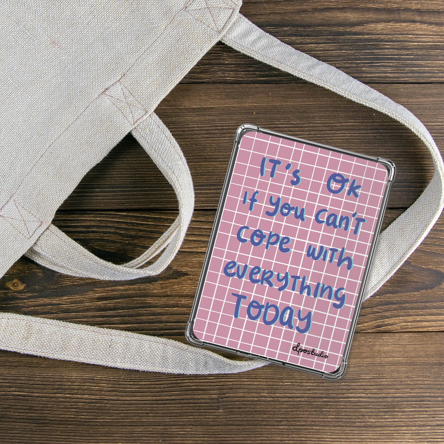 Clear Case Insert | Self Care Quotes | Kindle Compatible