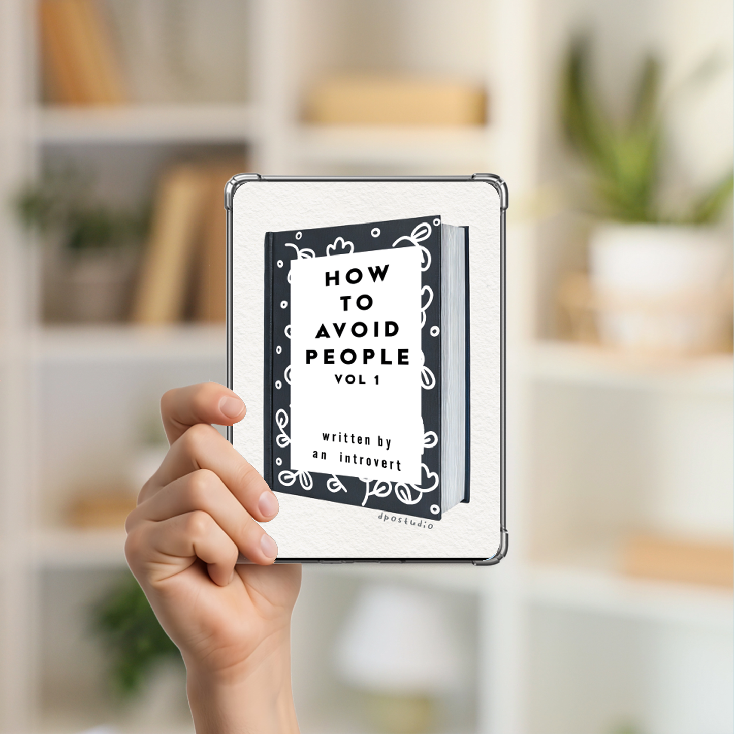 Clear Case Insert | Monochrome Designs | Kindle Compatible