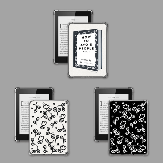 Clear Case Insert | Monochrome Designs | Kindle Compatible