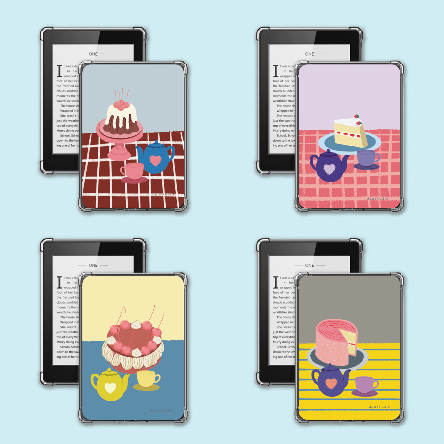Clear Case Insert | Afternoon Tea | Kindle Compatible