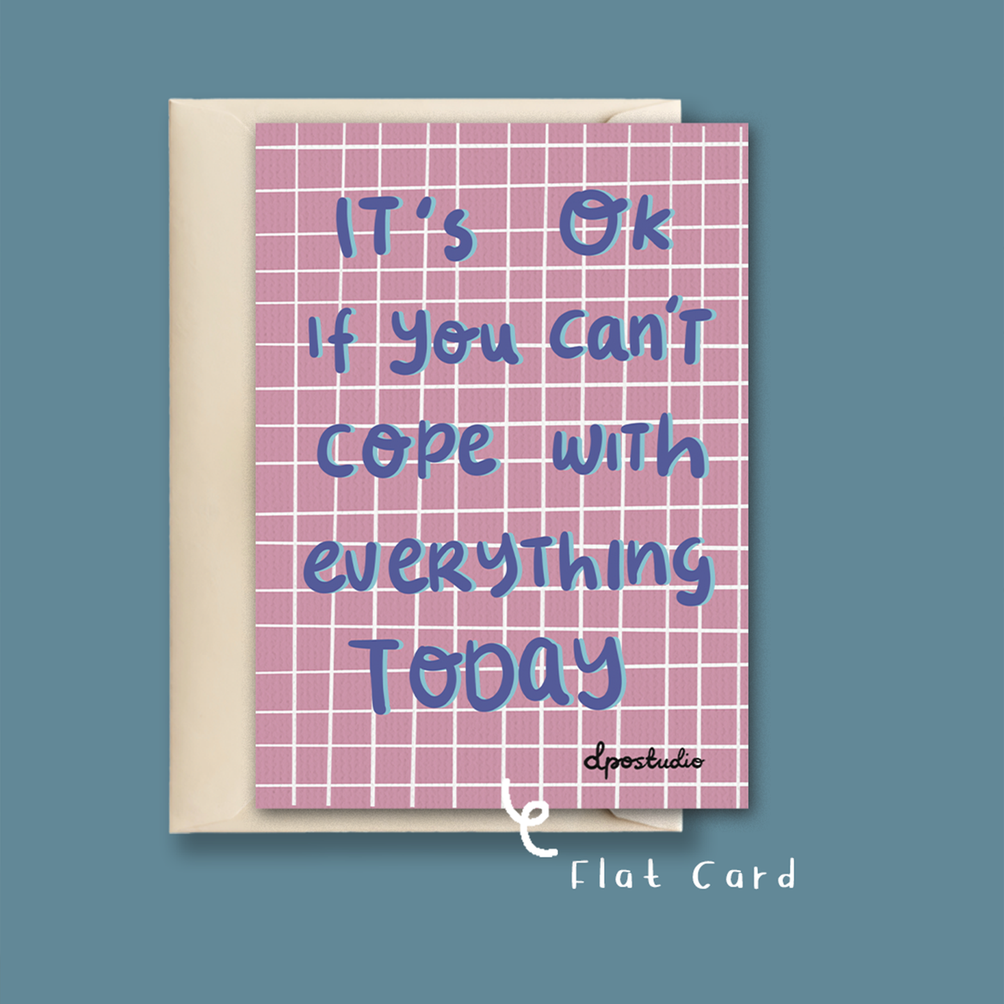 Art Print | It's OK Handwritten Typography Poster