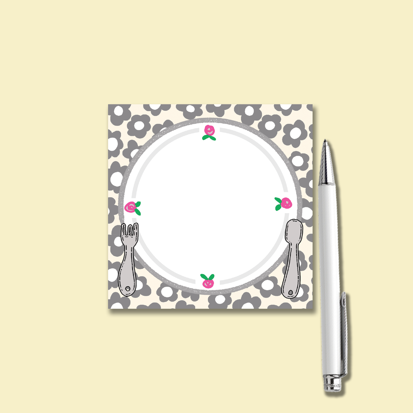 Notepad | Pocket Size Kitchen Plate Memo Pad